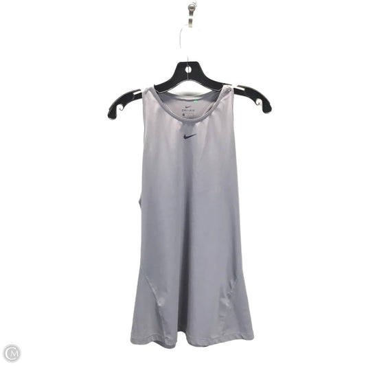Athletic Tank Top By Nike Apparel In Grey, Size: L