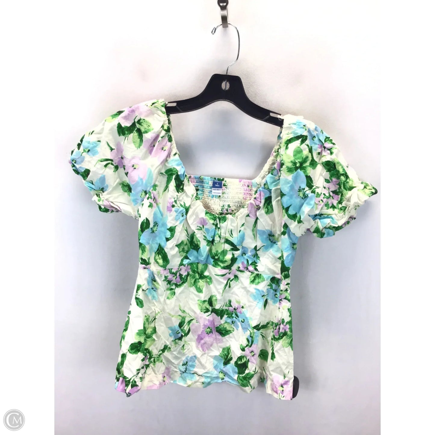 Top Short Sleeve By Old Navy In Floral Print, Size: S