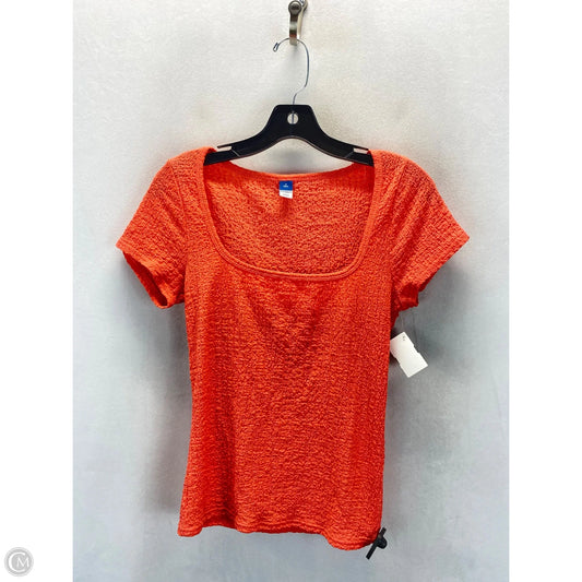 Top Short Sleeve By Old Navy In Orange, Size: S