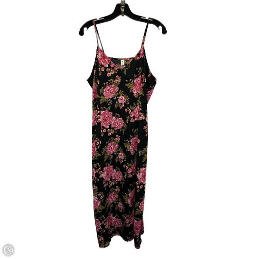 Dress Casual Midi By Bp In Floral Print, Size: L
