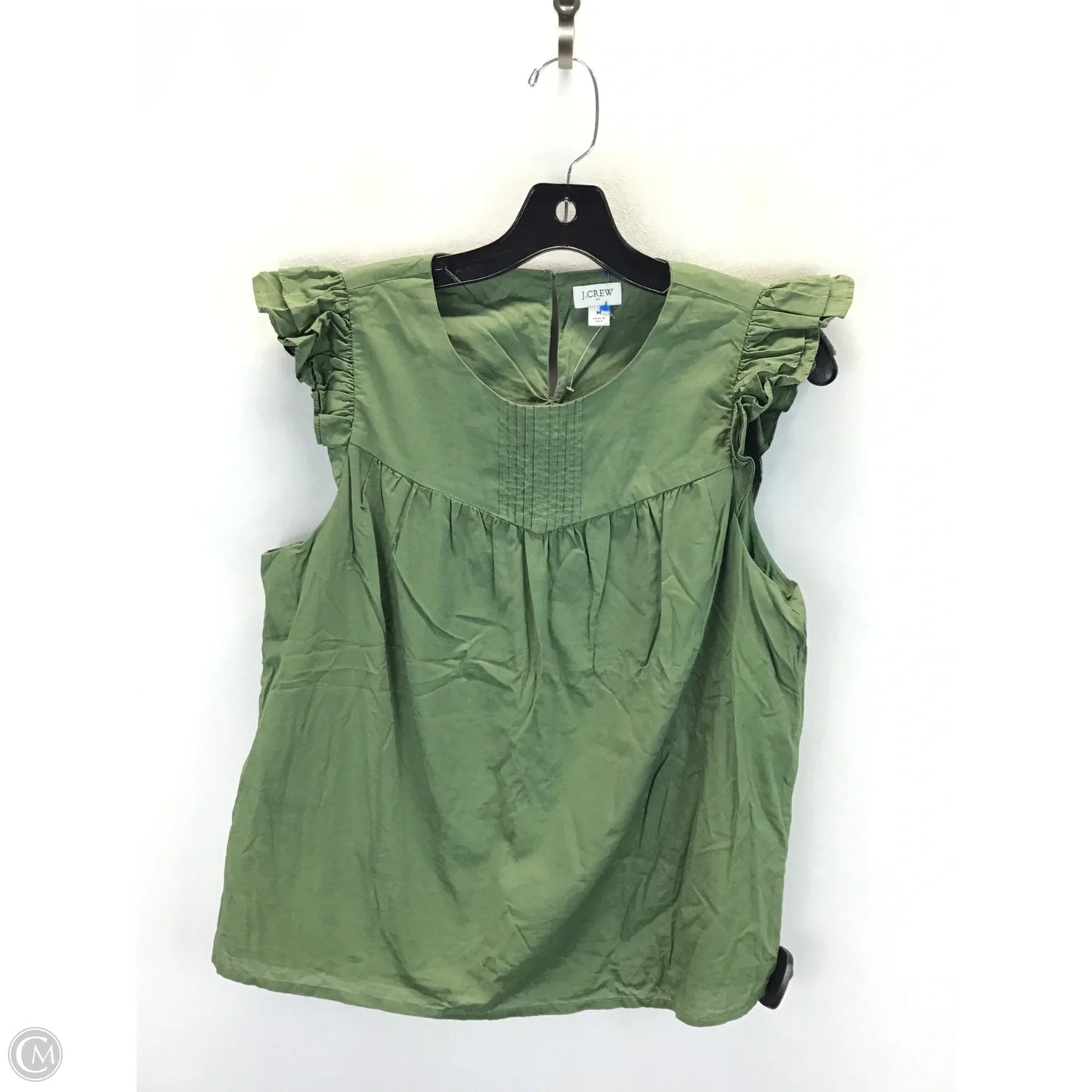 Top Sleeveless By J. Crew In Green, Size: M