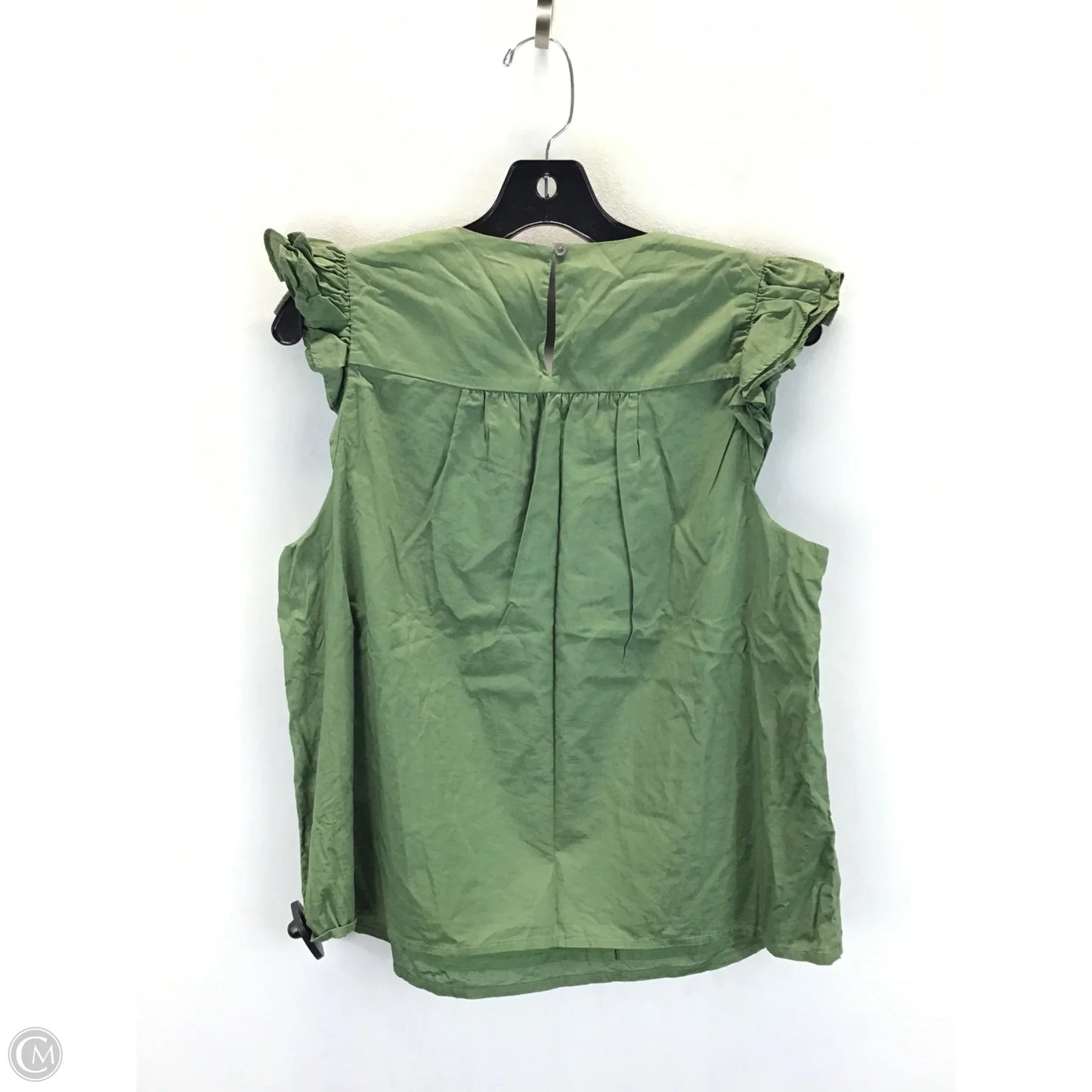 Top Sleeveless By J. Crew In Green, Size: M