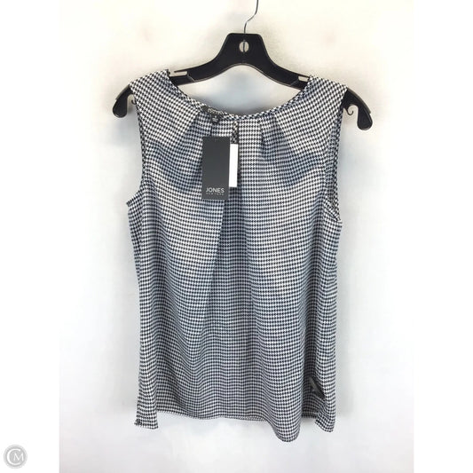 Top Sleeveless By Jones New York In Black & White, Size: S