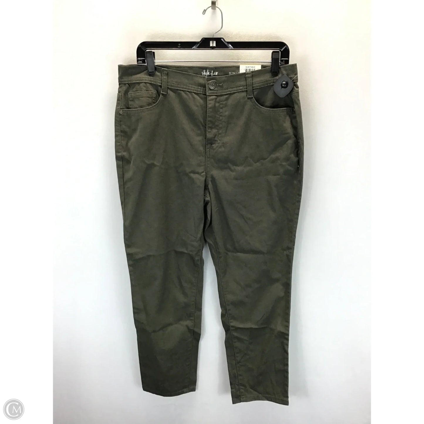 Jeans Skinny By Style And Company In Green, Size: 14p