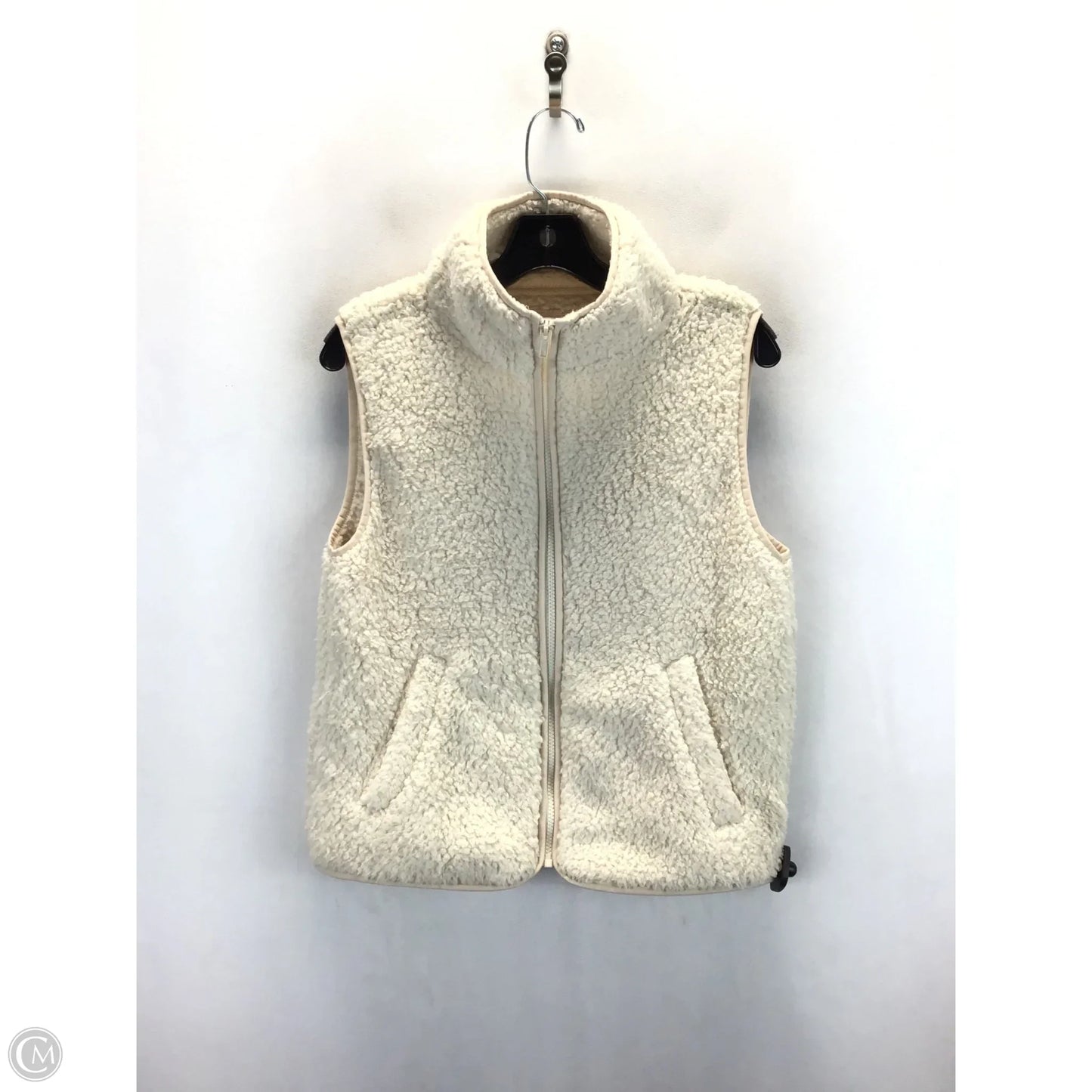 Vest Faux Fur & Sherpa By So In Cream, Size: M