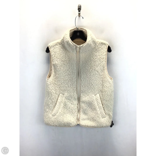 Vest Faux Fur & Sherpa By So In Cream, Size: M