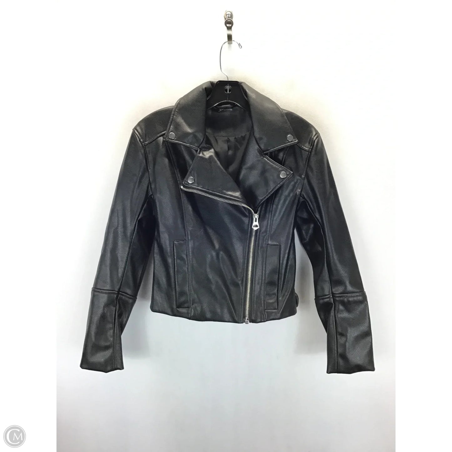 Jacket Moto By Divided In Black, Size: Xs