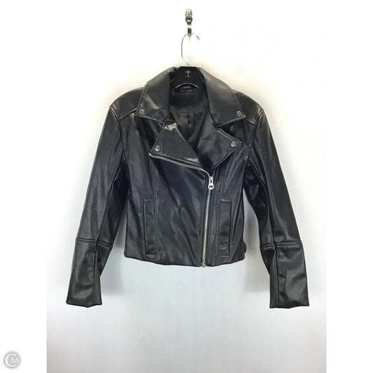 Jacket Moto By Divided In Black, Size: Xs
