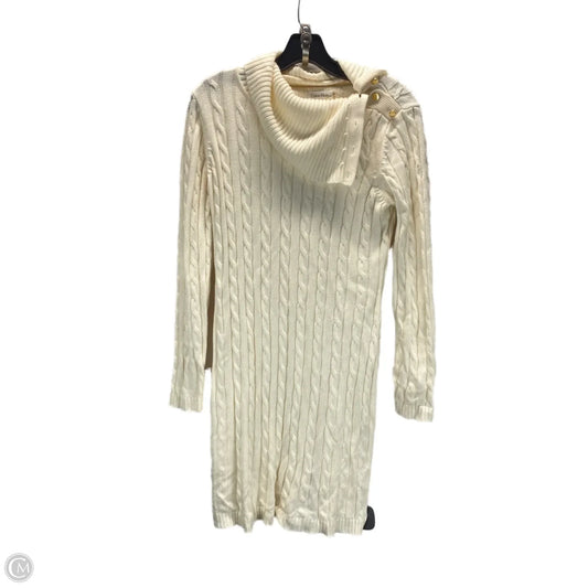Dress Sweater By Calvin Klein In Cream, Size: M