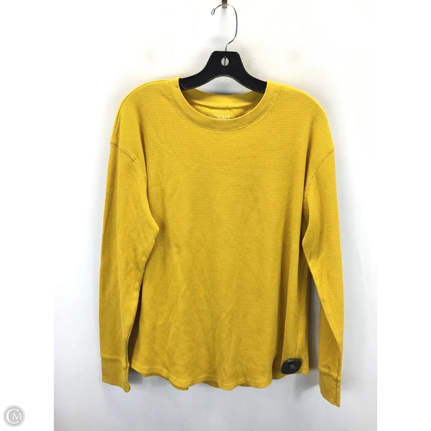 Top Long Sleeve By Time And Tru In Yellow, Size: Xl