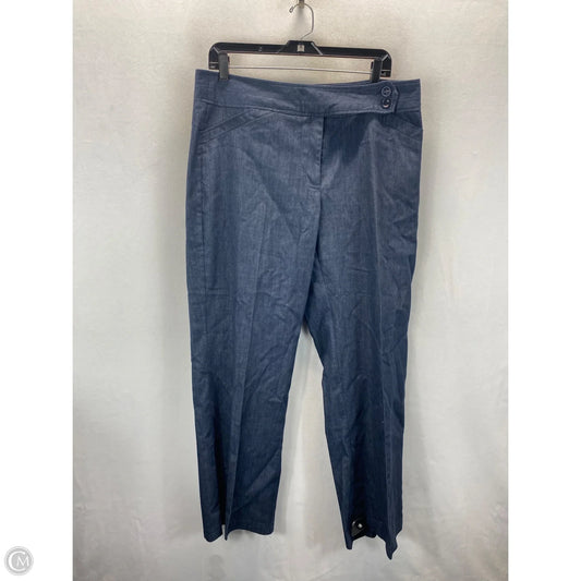 Pants Dress By Requirements In Blue Denim, Size: 14