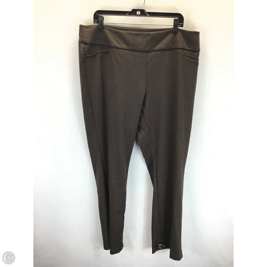 Pants Dress By New York And Co In Brown, Size: Xxl