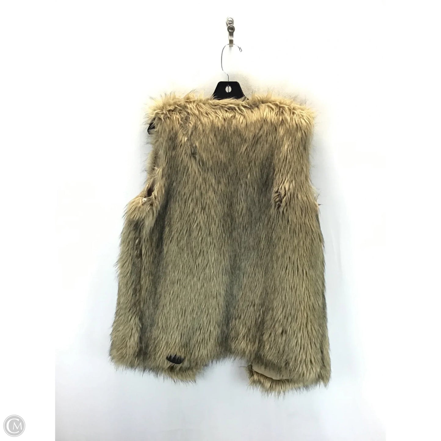 Vest Faux Fur & Sherpa By Merona In Tan, Size: L