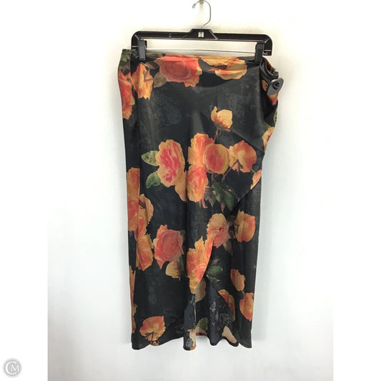 Skirt Maxi By Clothes Mentor In Floral Print, Size: Xl