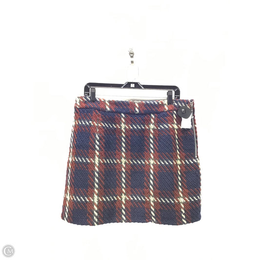 Skirt Mini & Short By English Factory In Blue & Brown, Size: Xl
