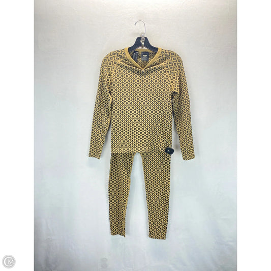 Lounge Set Pants By Zara In Black & Tan, Size: L