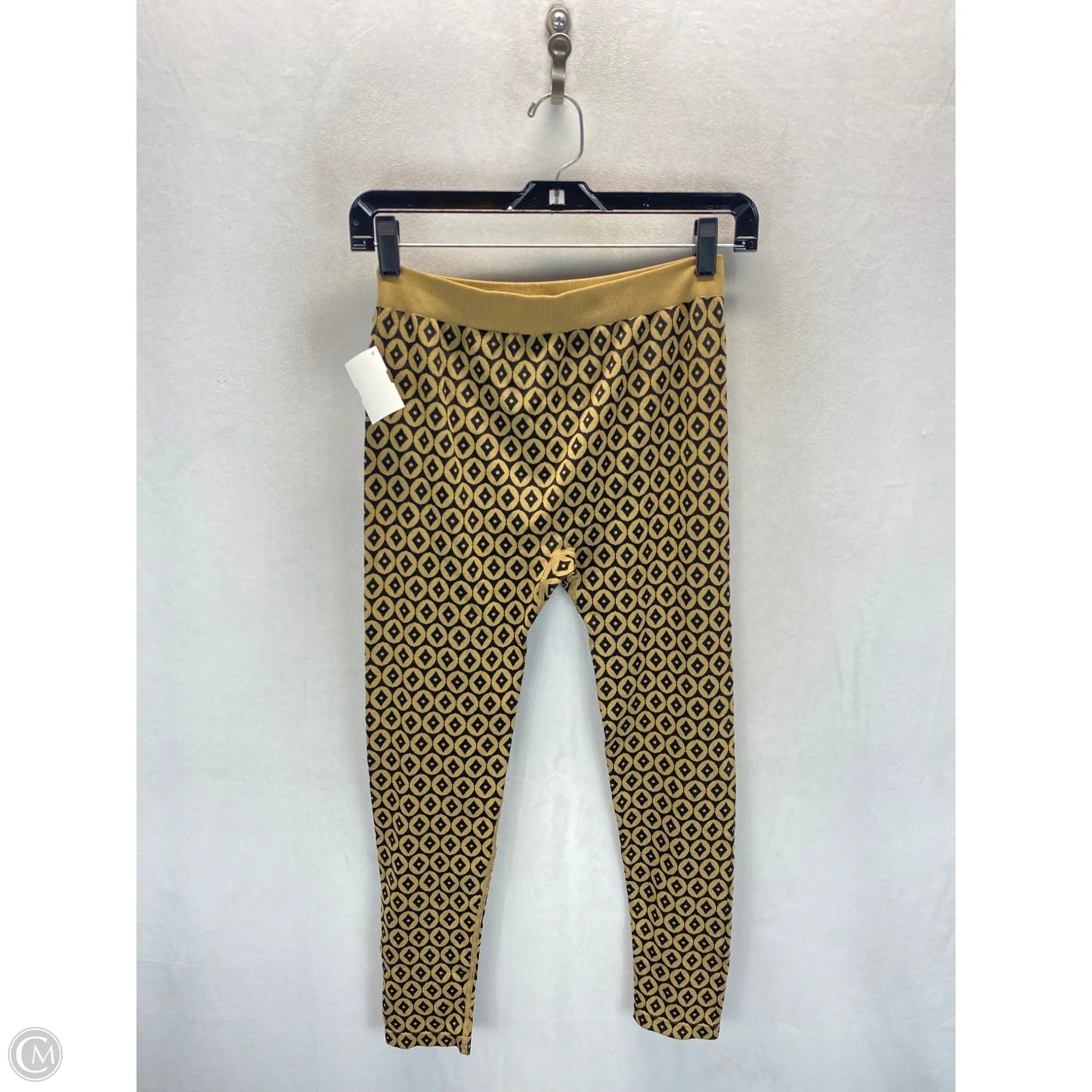 Lounge Set Pants By Zara In Black & Tan, Size: L