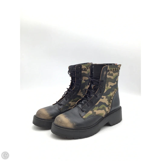 Boots Combat By Steve Madden In Camouflage Print, Size: 9