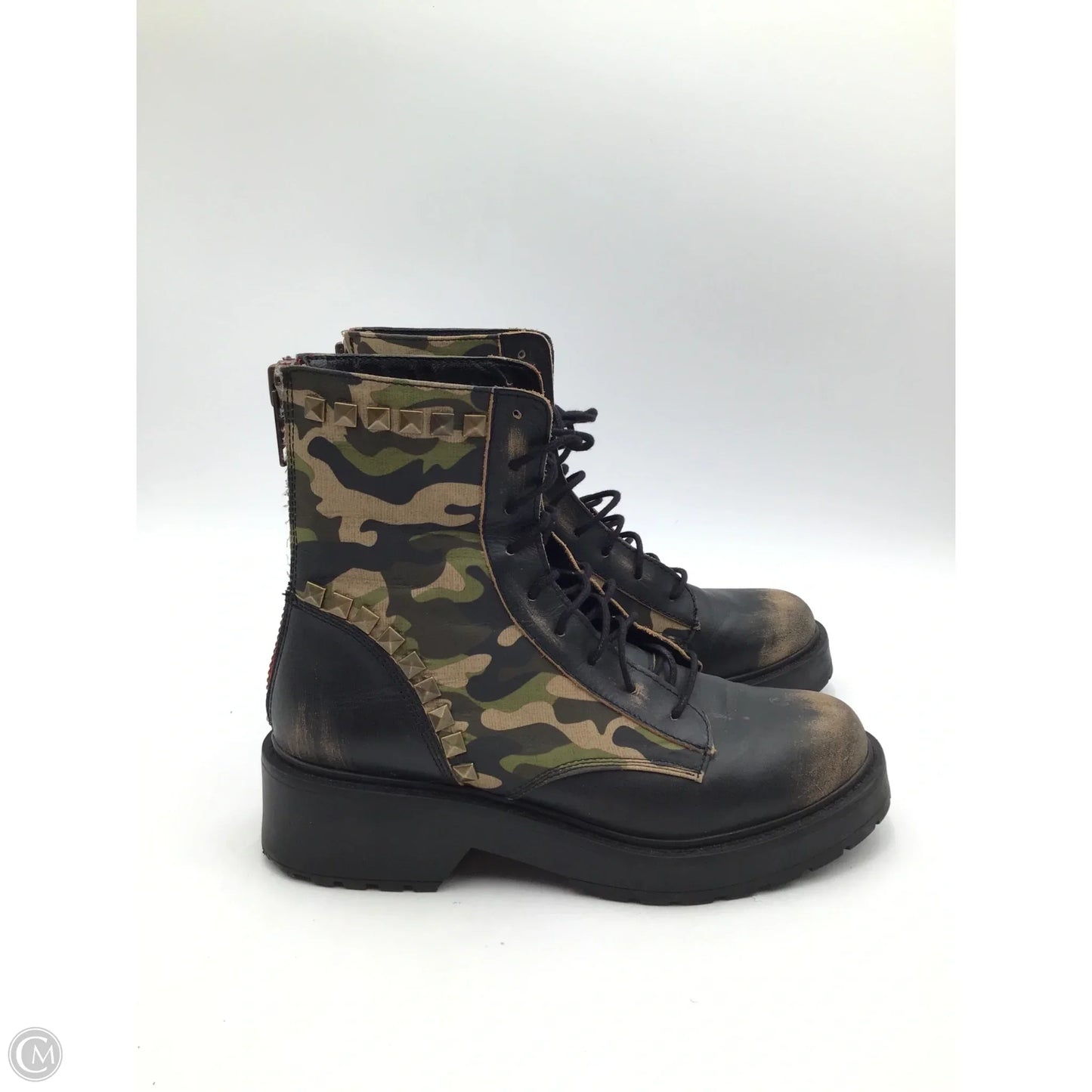 Boots Combat By Steve Madden In Camouflage Print, Size: 9