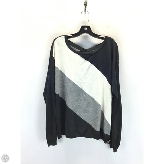 Sweater By New York And Co In Black & White, Size: Xxl