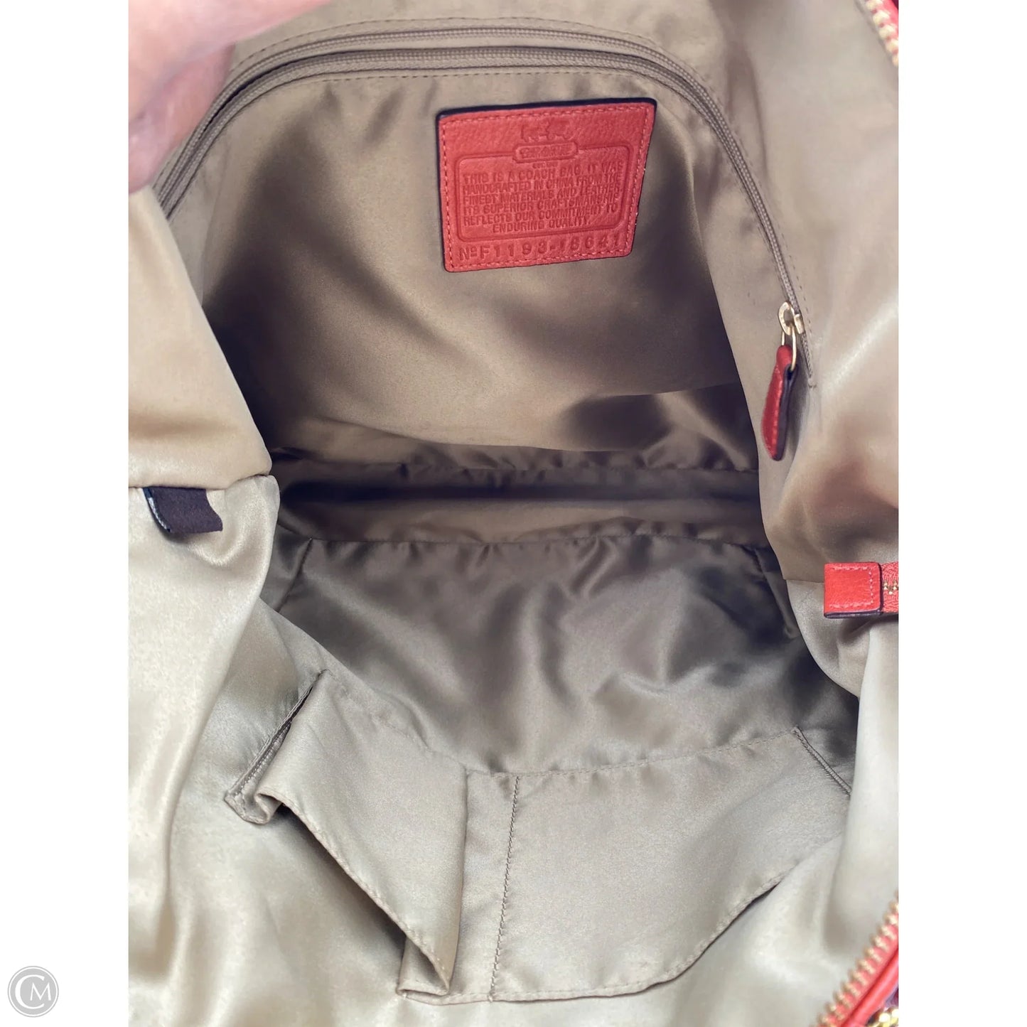 Handbag Designer By Coach, Size: Large