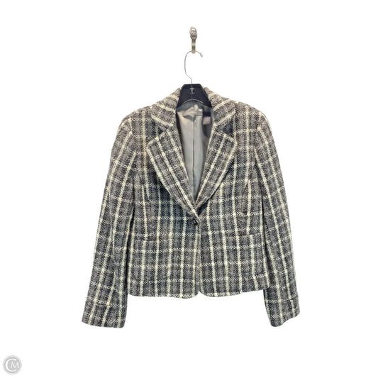 Blazer By Liz Claiborne In Grey & White, Size: 10