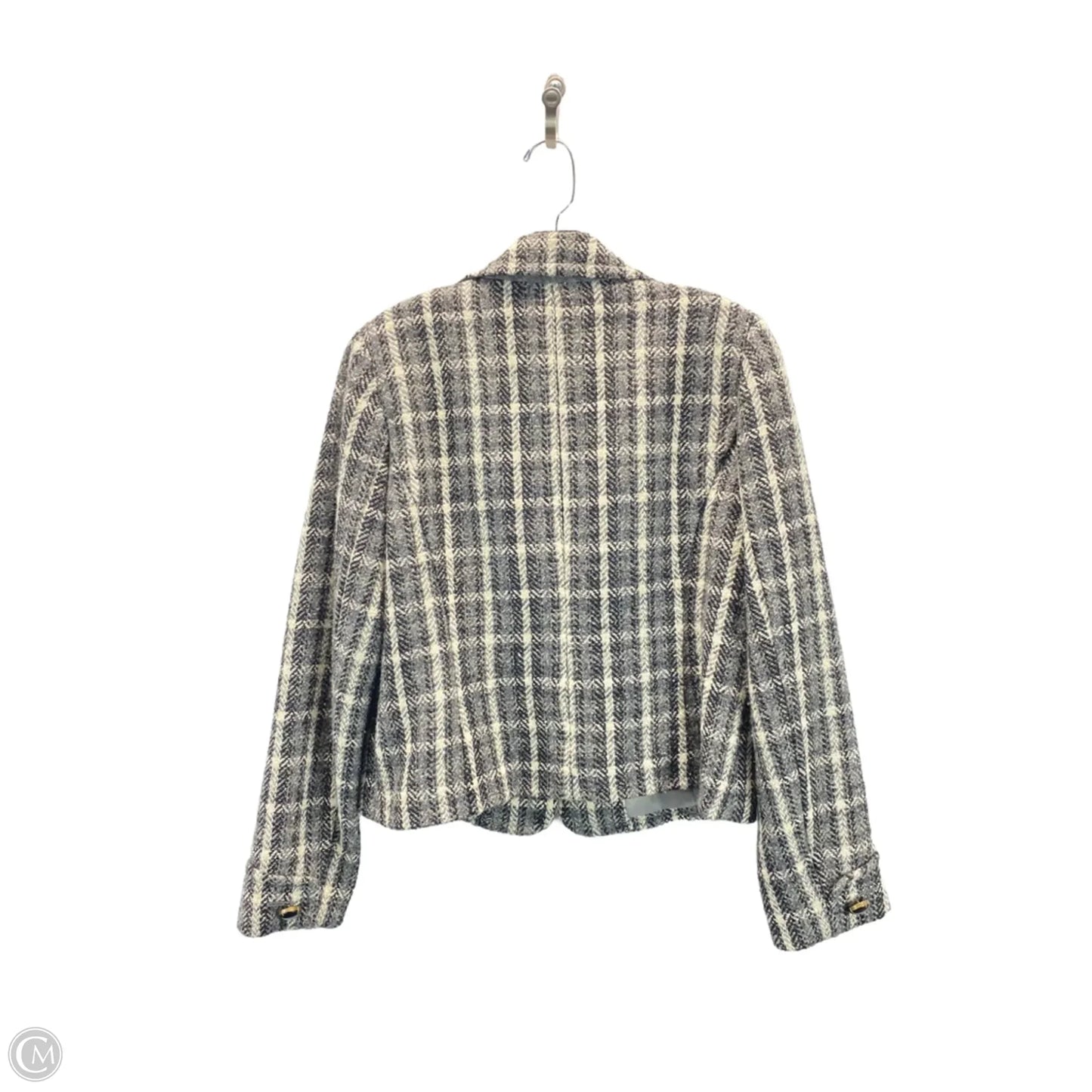 Blazer By Liz Claiborne In Grey & White, Size: 10