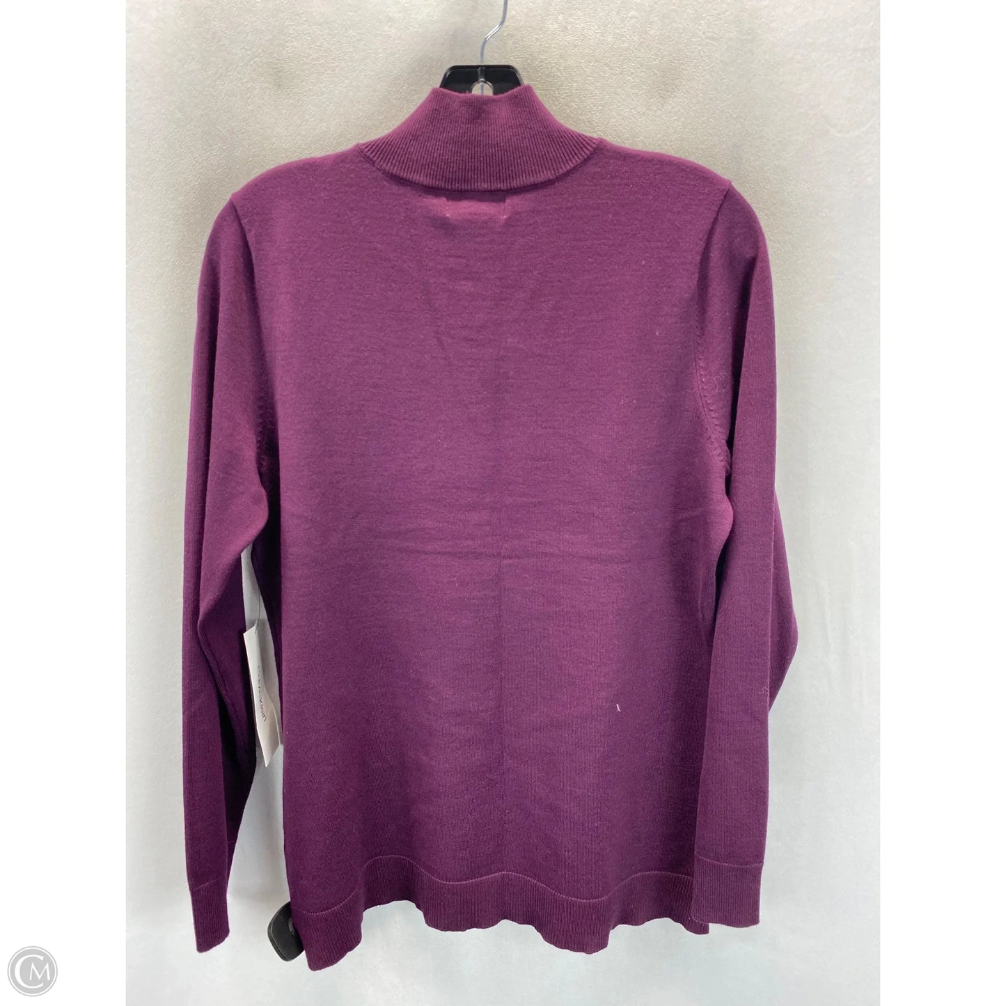 Sweater By Calvin Klein In Purple, Size: M
