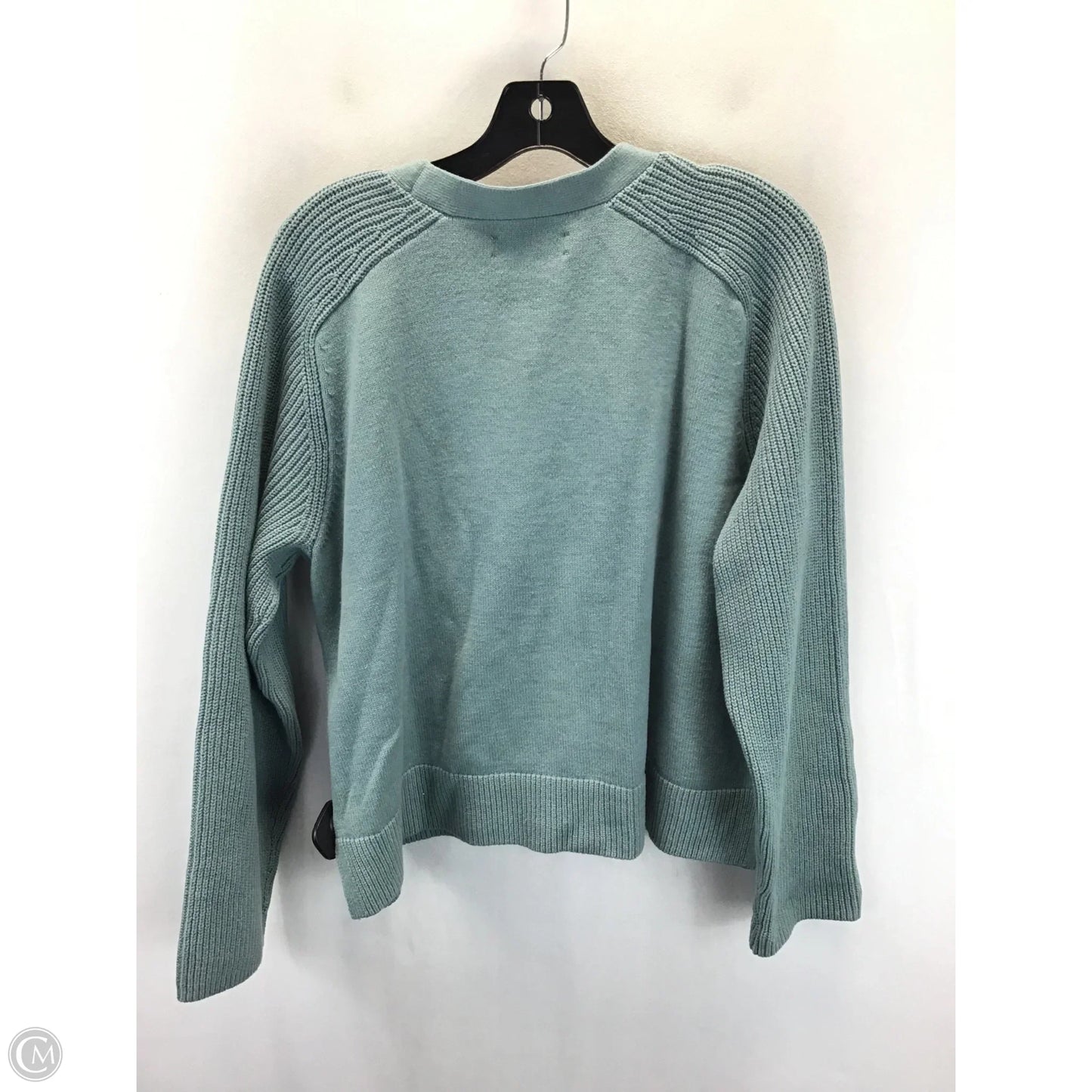 Sweater Cardigan By Loft In Teal, Size: Xl