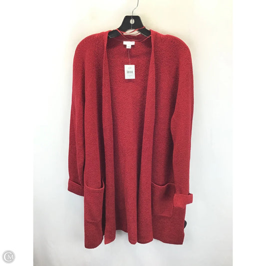 Cardigan By J. Jill In Red, Size: L