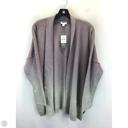 Cardigan By J. Jill In Grey & Purple, Size: Xlp