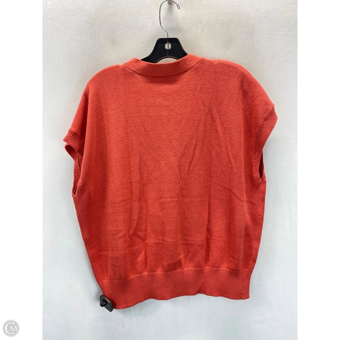 Vest Sweater By Loft In Coral, Size: L