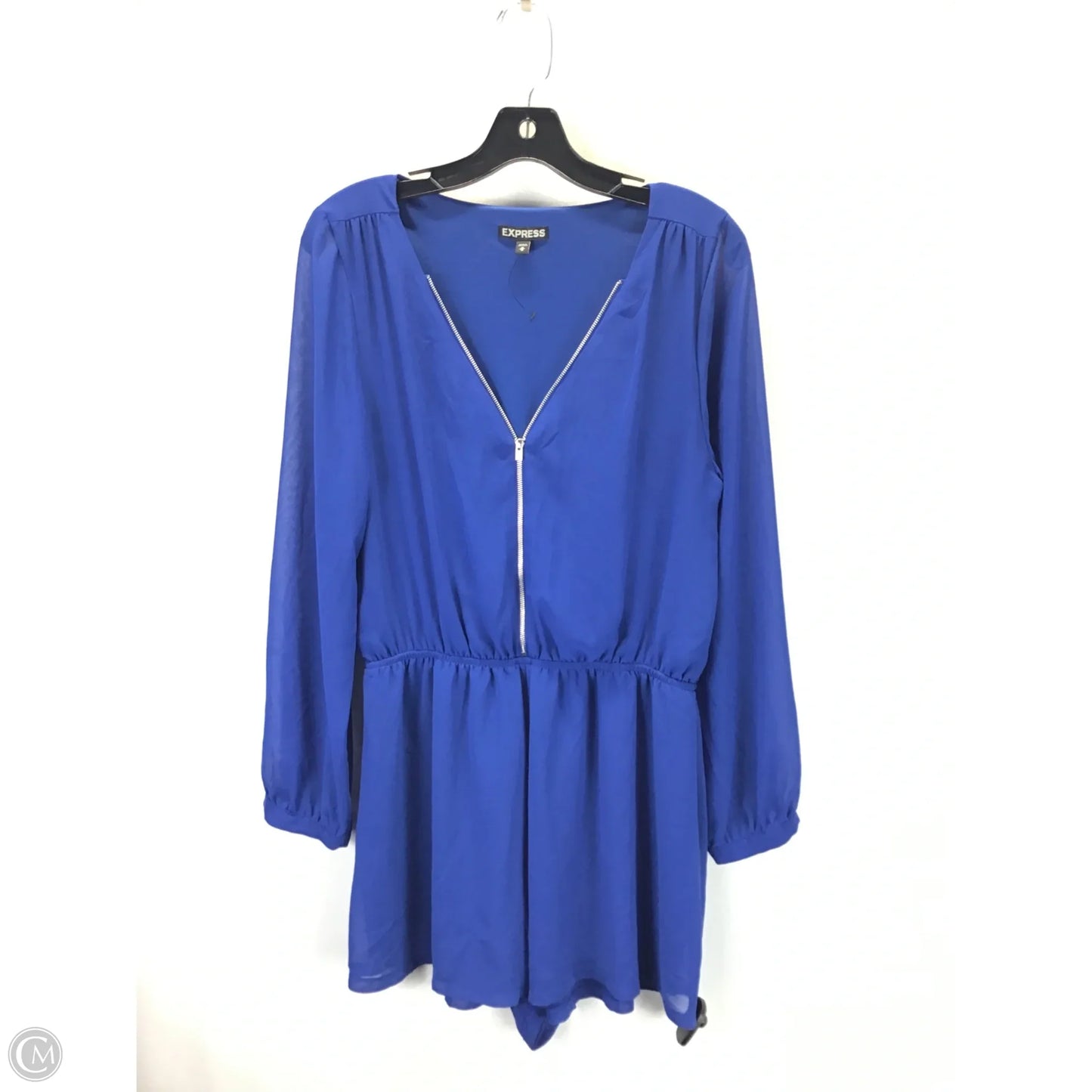 Romper By Express In Blue, Size: M