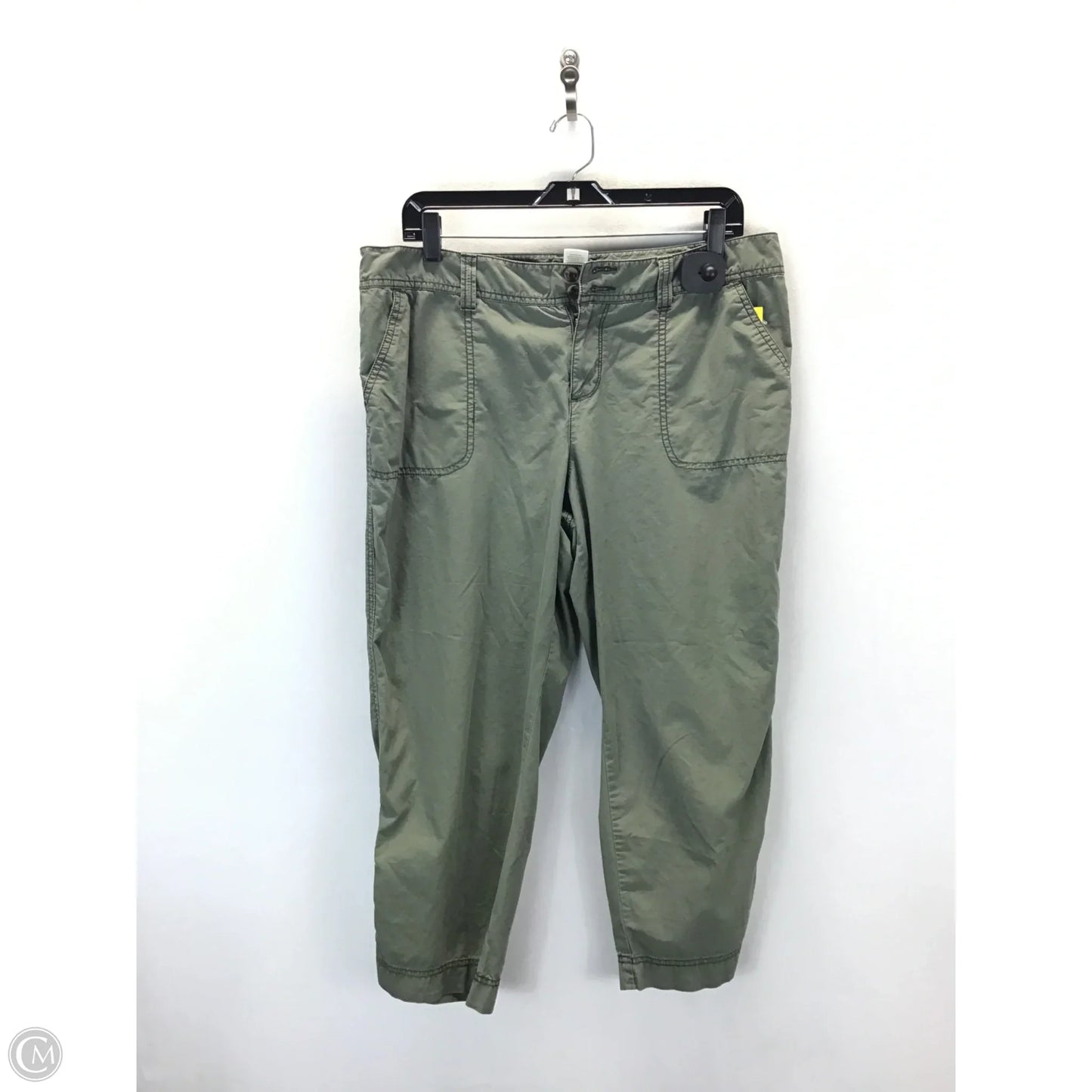 Pants Cropped By Sonoma In Green, Size: 14