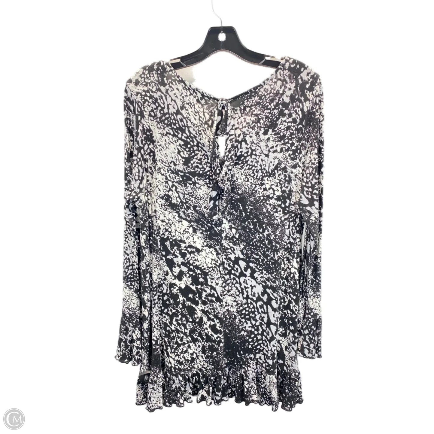 Top 3/4 Sleeve By Kate & Mallory In Black & White, Size: M
