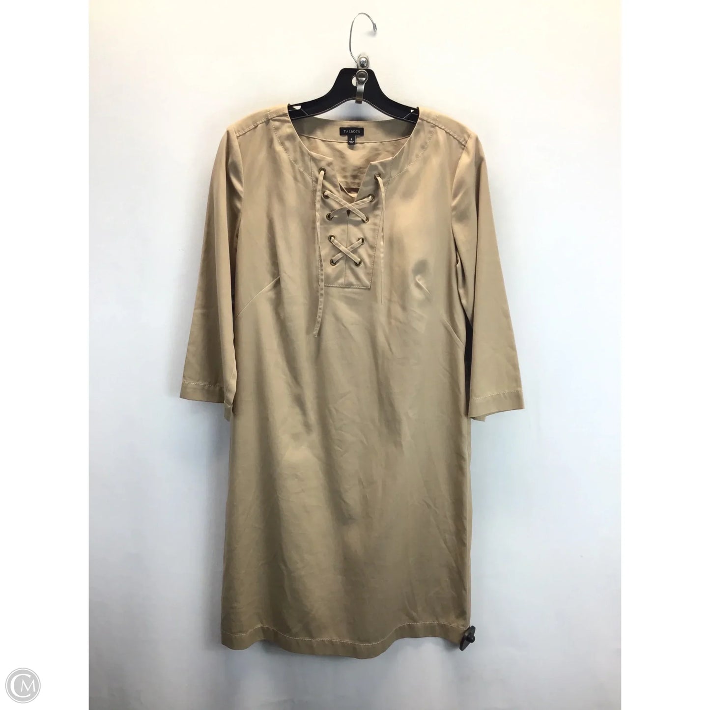 Dress Casual Midi By Talbots In Tan, Size: 8