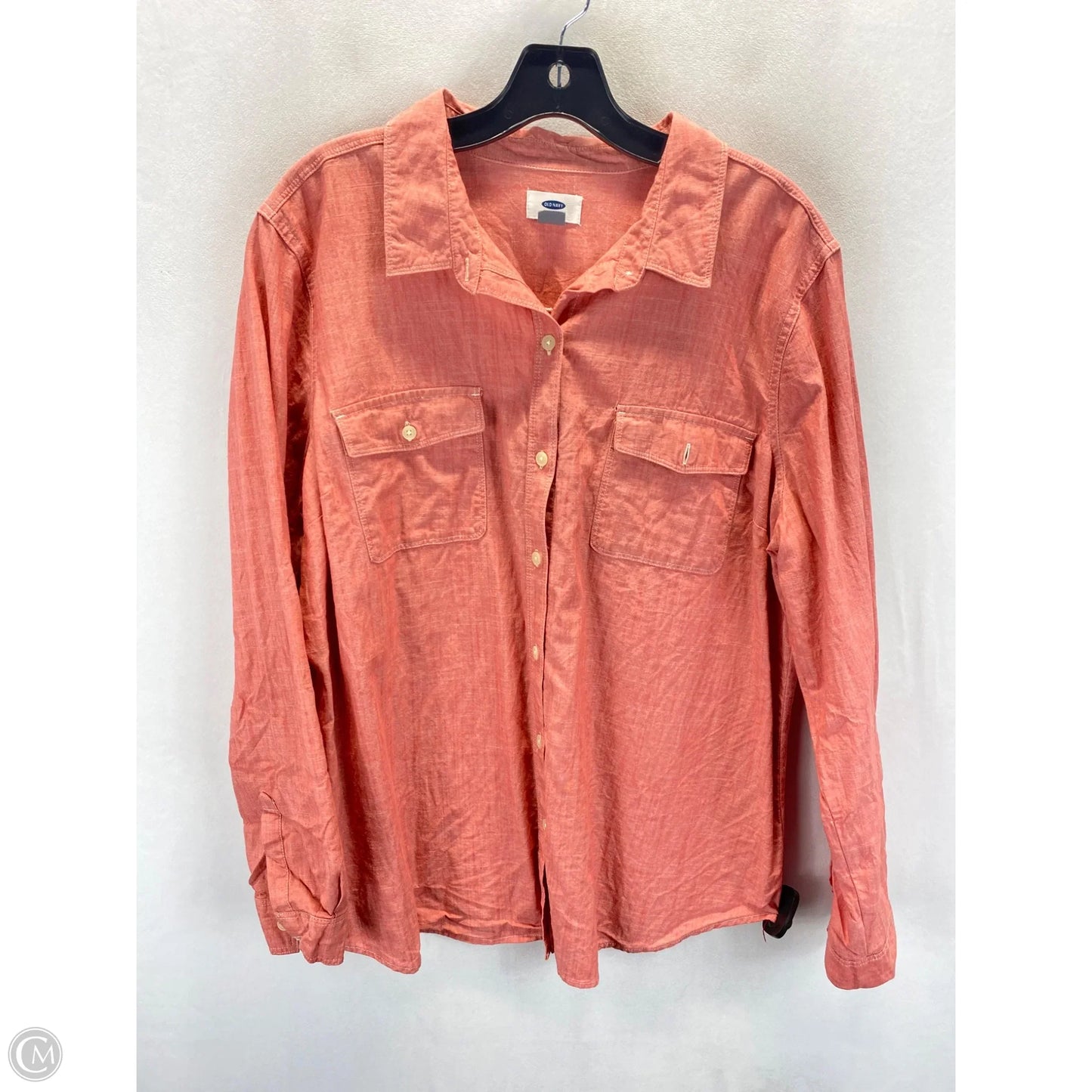 Top Long Sleeve By Old Navy In Peach, Size: Xl