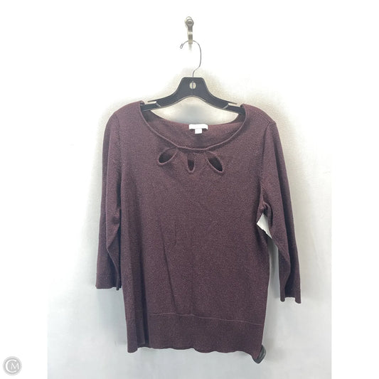 Sweater By New York And Co In Purple, Size: L