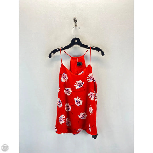 Top Sleeveless By Express In Red & White, Size: M