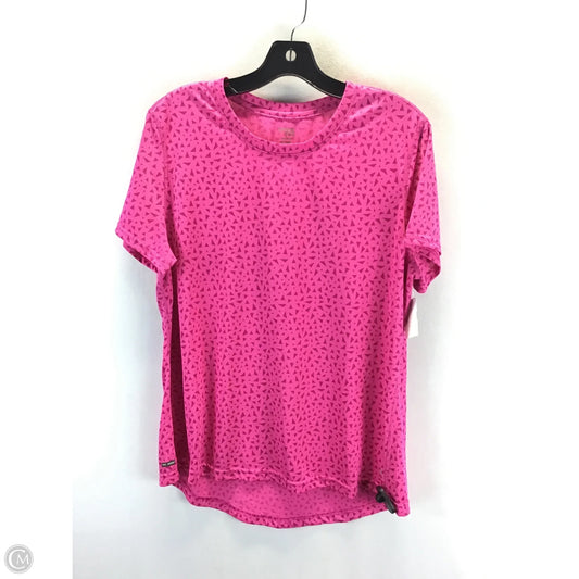 Top Short Sleeve By Danskin Now In Pink, Size: Xxl