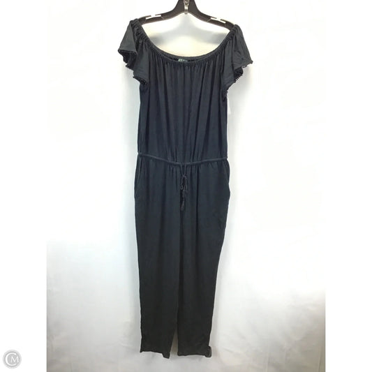 Jumpsuit By Lauren By Ralph Lauren In Black, Size: L