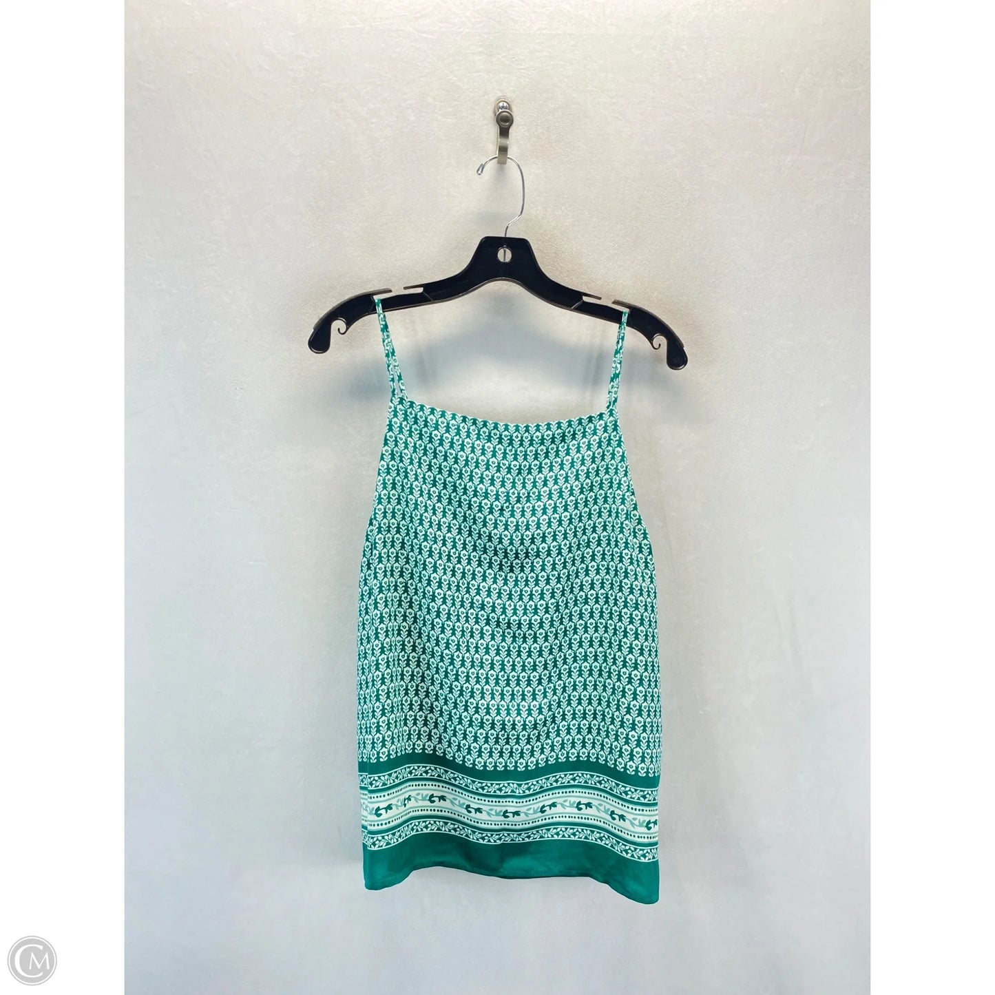 Top Sleeveless By Loft In Green, Size: M