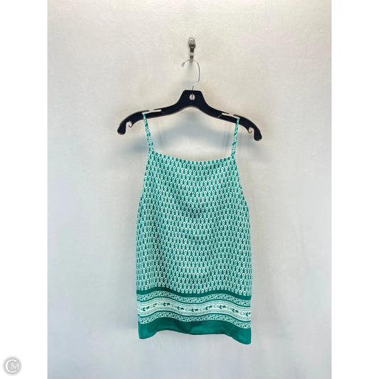 Top Sleeveless By Loft In Green, Size: M
