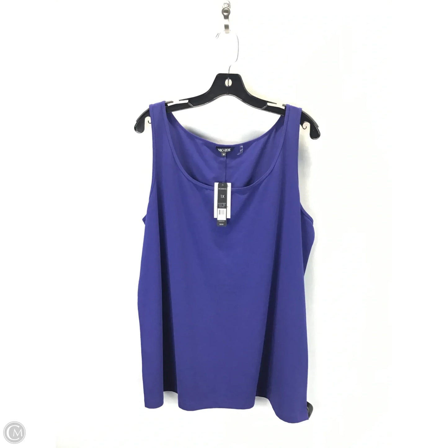Top Sleeveless By Nic + Zoe In Blue, Size: 1x