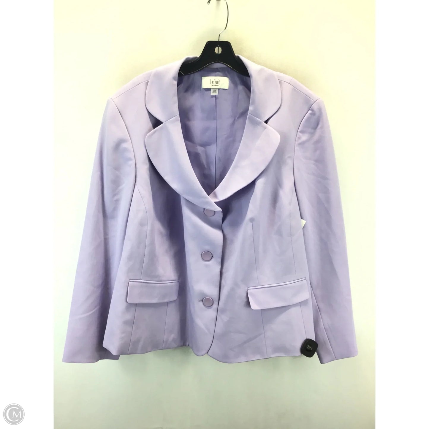 Skirt Suit 2pc By Le Suit In Purple, Size: 24