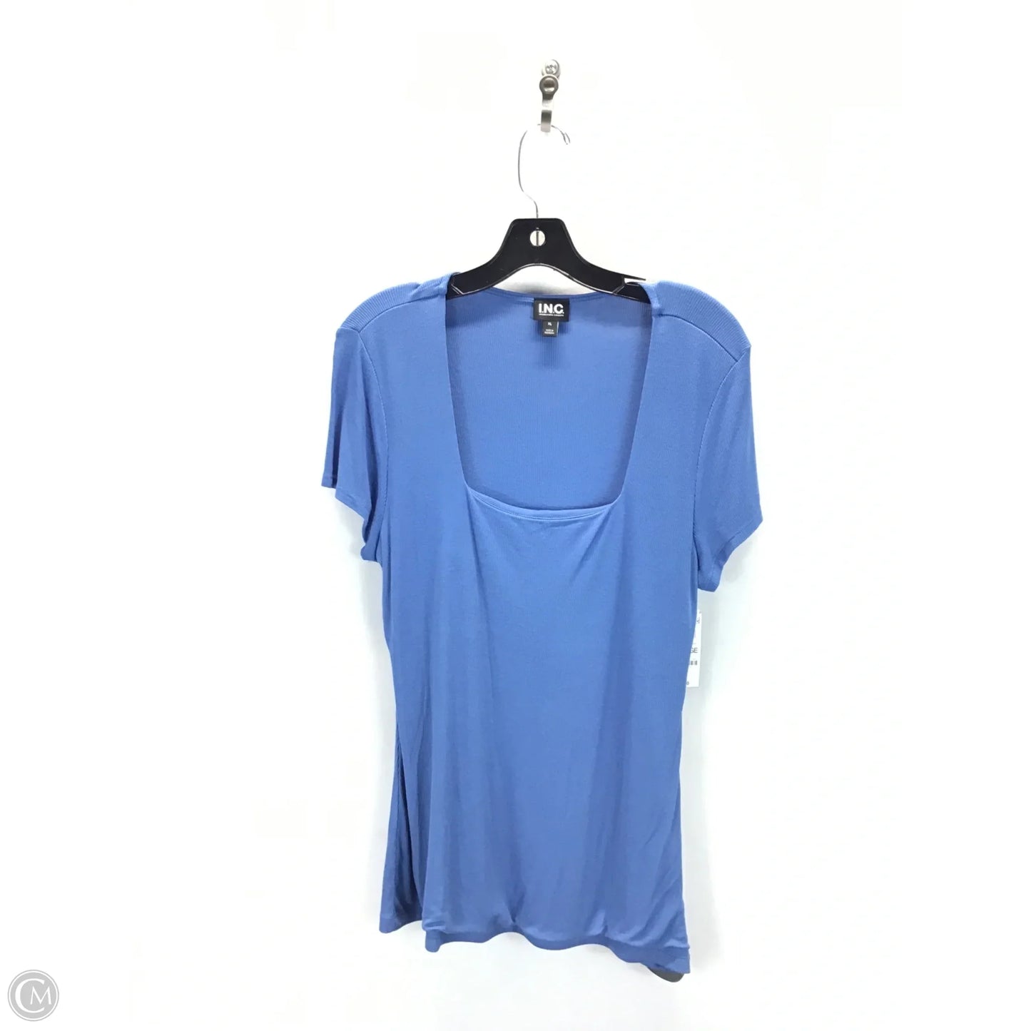Top Short Sleeve By International Concepts In Blue, Size: Xl
