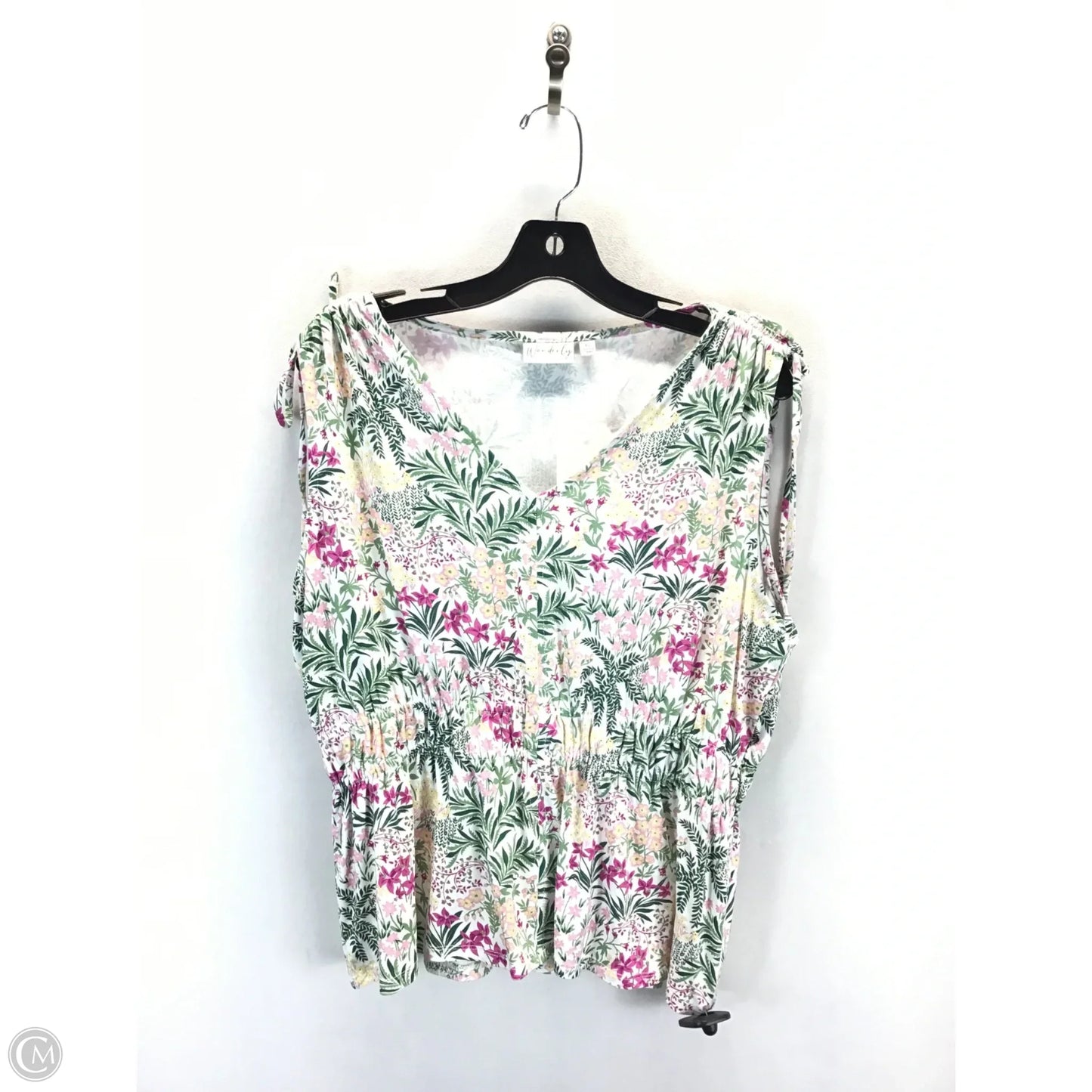 Top Short Sleeve By Wonderly In Floral Print, Size: L
