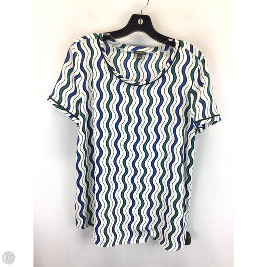 Top Short Sleeve By Ann Taylor In Multi-colored, Size: L