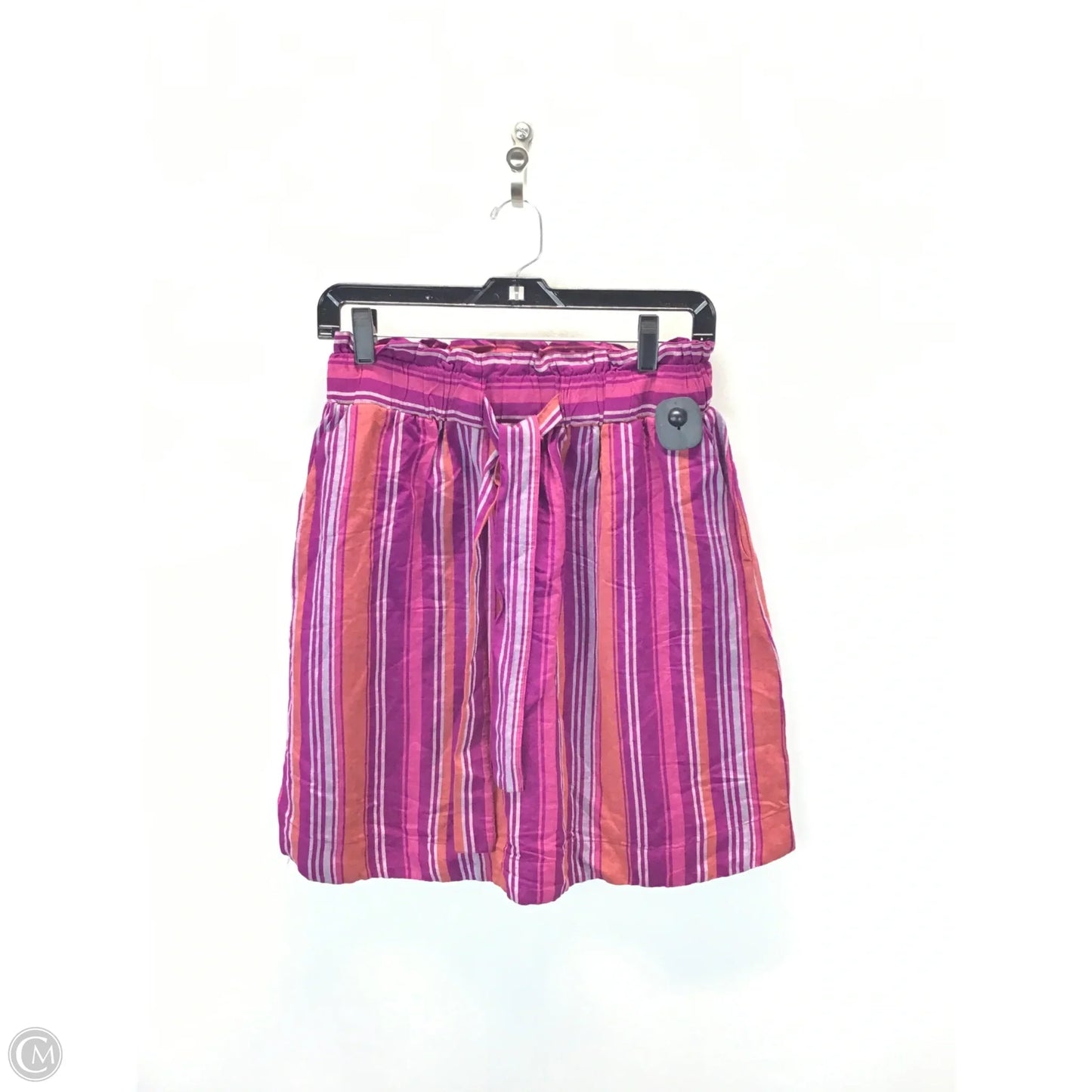 Skirt Midi By A New Day In Striped Pattern, Size: M