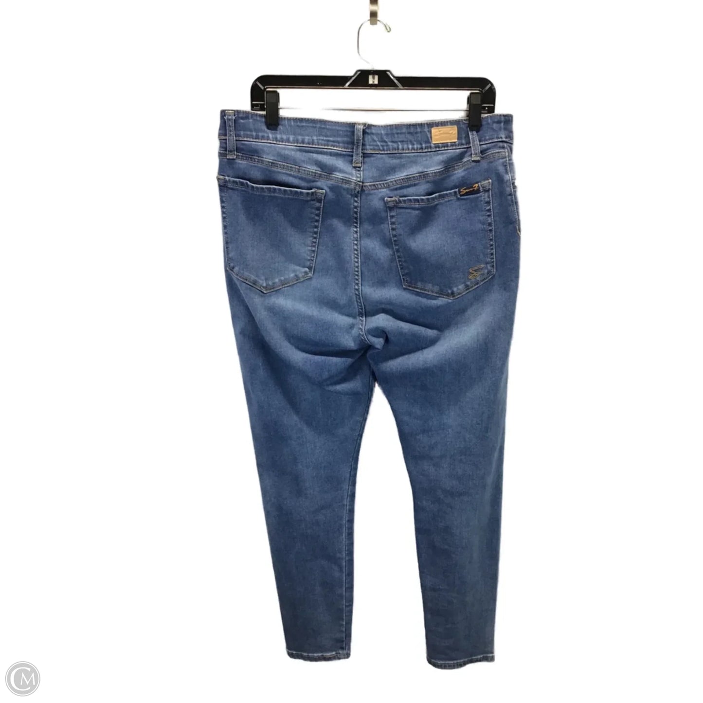 Jeans Skinny By Seven 7 In Blue, Size: L